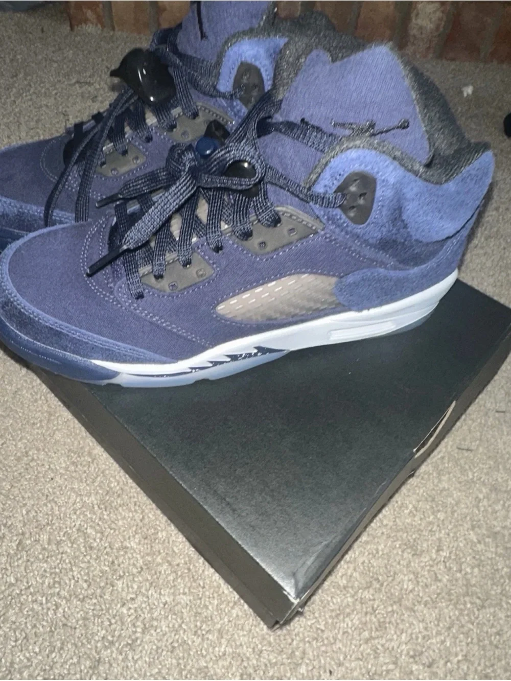 Nike Air Jordan 5 Retro SE Midnight Navy Blue GEORGETOWN NEW IN BOX